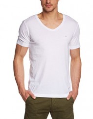 Calvin-Klein-Jeans-Essential-T-shirt-uni-Col-V-Manches-courtes-Homme-0